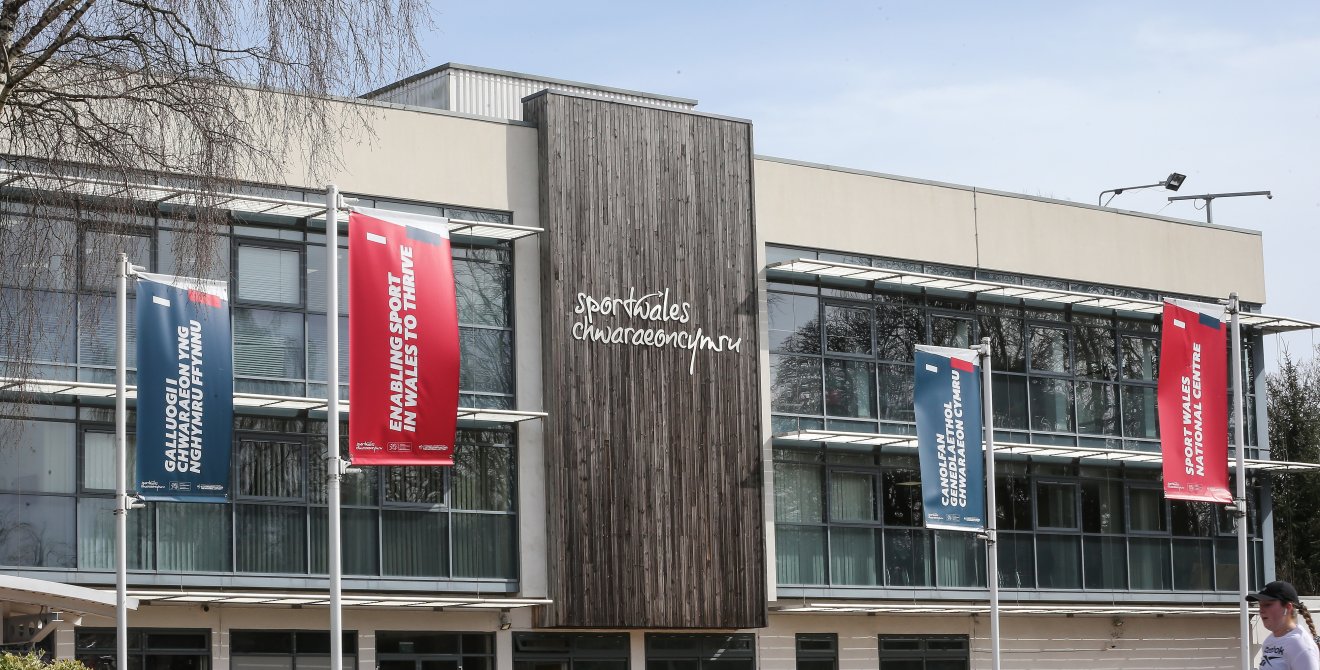Front view of the Sport Wales National Centre