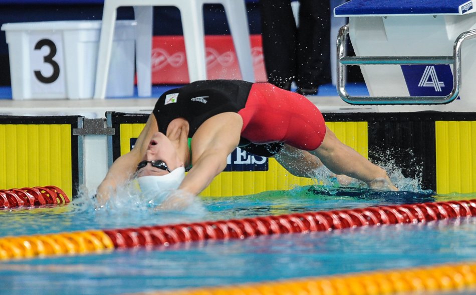 Georgia swimming backstroke
