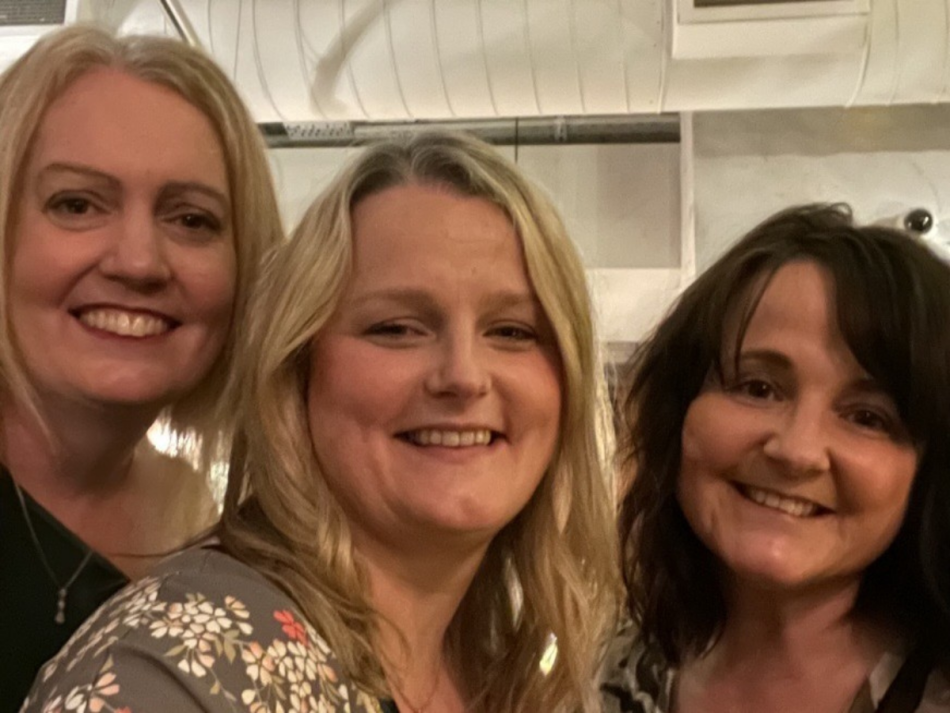 Jen with friends.