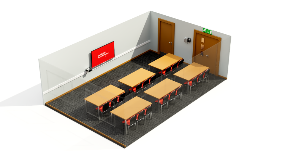 Bute 2 in a classroom style.